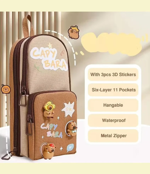 Capybara Backpack Pencil Pouch