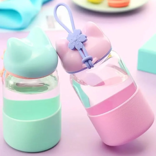 Cat Glass Bottle