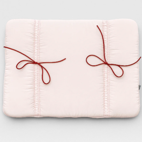 Pink Puffed Bow Laptop Sleeve