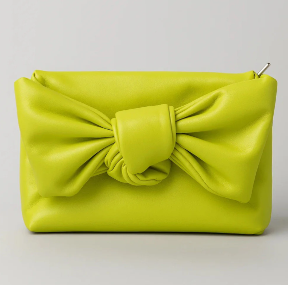 Knot Bow Sling Bag - Lime Green