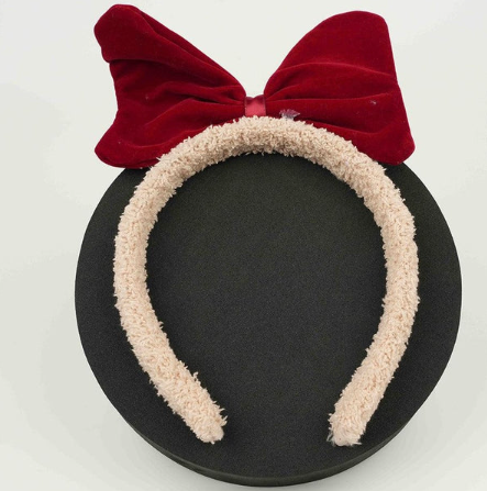 Red Bow Hair Band