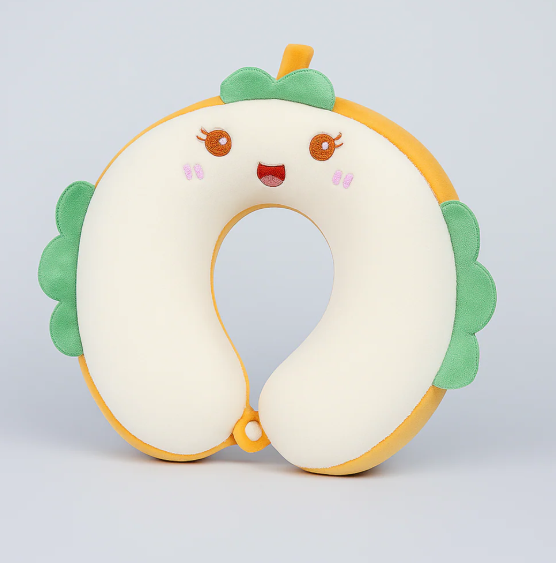 White Toastie Neck Pillow (Memory Foam)