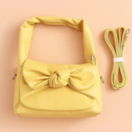 Knot Bow Sling Bag - Yellow