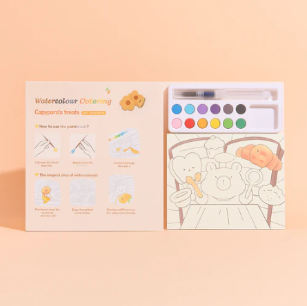 Capybara Coloring Book