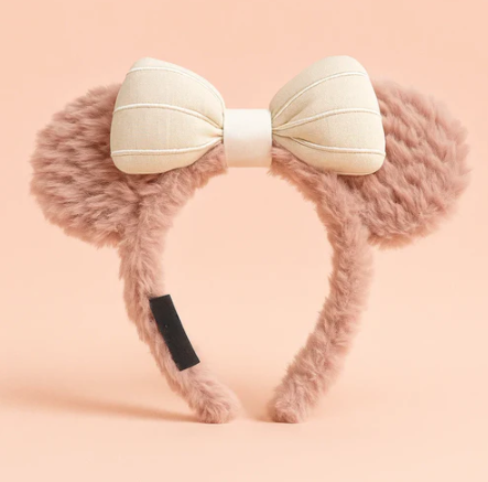 Mickey Ears With Bow Skincare Headband Pink Hard