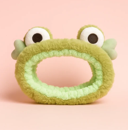 Frog Skincare Headband Green Soft