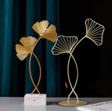 Ornamental Gingko Leaf Sculpture
