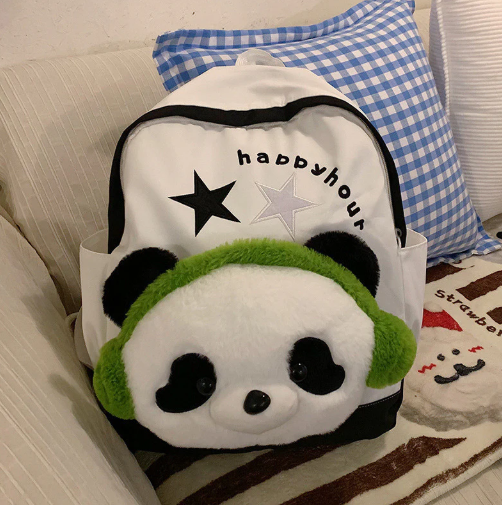 Happy Panda Plush Bagpack