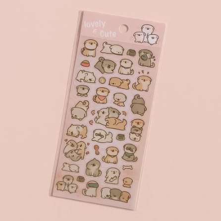 Lovely Sticker Sheet - Puppy