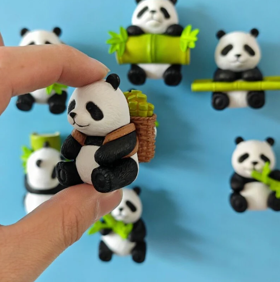 Bamboo Panda 3D Fridge Magnet