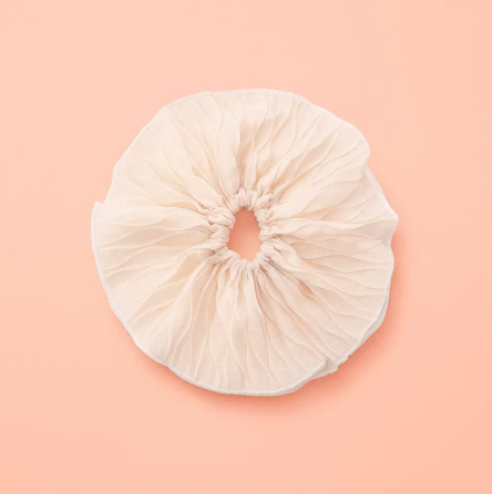 Coquette Flare White Scrunchie