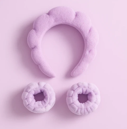 Bubble Skincare Headband Purple Hard