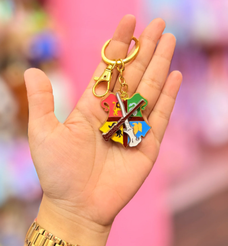 Harry Potter House Metal Keychain