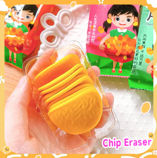 Chips Eraser Set