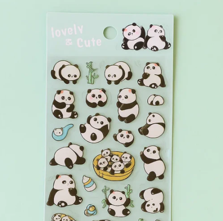 Lovely Sticker Sheet - Panda