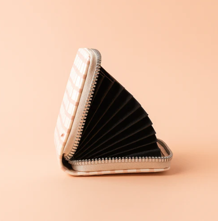 Pink Bow Gingham Card Holder