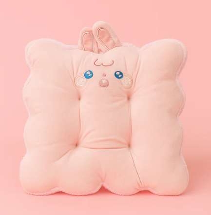 Pink Rabbit Plushie Cushion