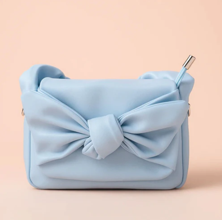 Knot Bow Sling Bag - Powder Blue