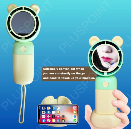 Cuddly Cooler Rechargeable Fan + Mirror