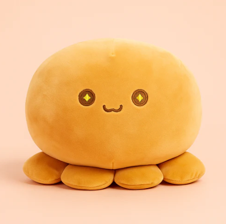 Sparkle Eyed Octopus Handwarmer (Brown, 35cm)