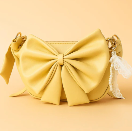 Round Bow Sling Bag - Yellow