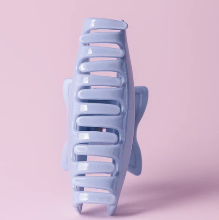 Blue Claw Clip with Butterfly