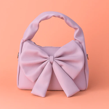 Cute Bow Sling Bag - Lilac