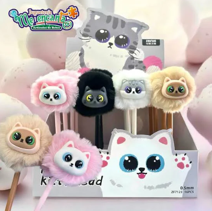 Cat Pom Pom Pen