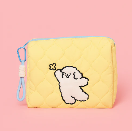 Playing Puppy MakeupUtility Bag Yellow