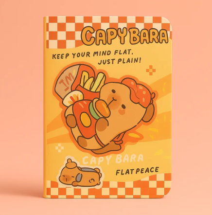 Mystic Capybara Notebook - Eating