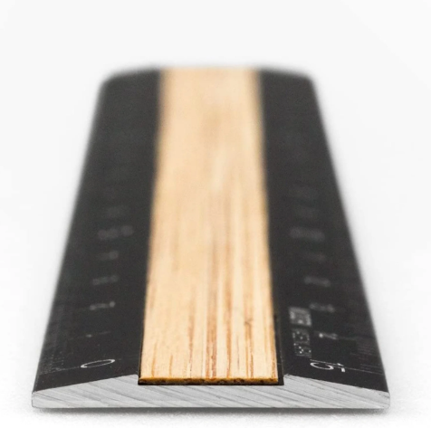Aluminum & Wood Rulers 15cm / MIDORI