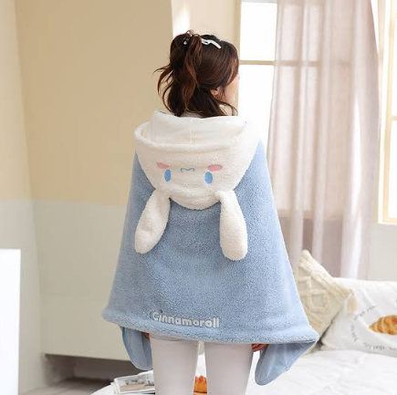 Cinnamoroll Wraparound Hoodie Blanket