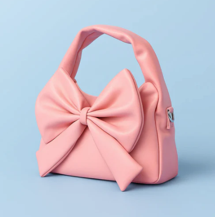 Cute Bow Sling Bag - Baby Pink