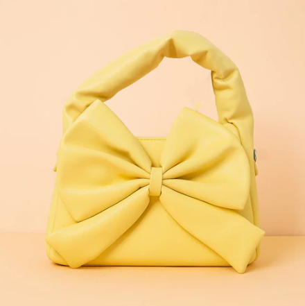 Cute Bow Sling Bag - Yellow