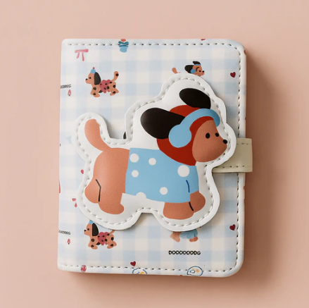 Headphones Puppy Blue Wallet