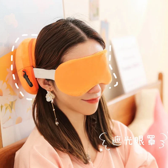 Cartoon Eyemask + Rest Pillow