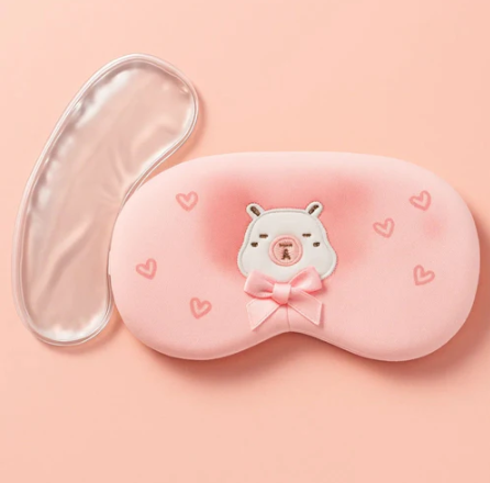 Capybara Aura Heart Cooling Eye Mask