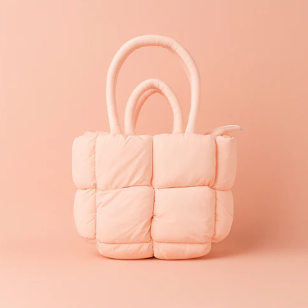 Puffed Tote Bag pink