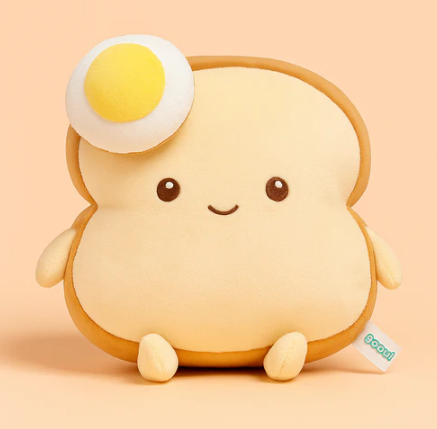 Egg Toastie Plushie (25cm)