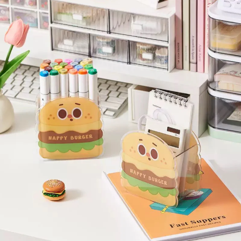 Foodie Acrylic Pen Holder