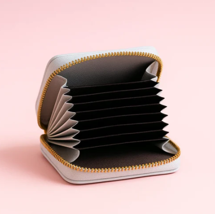 Cute Bear Blue Card Holder