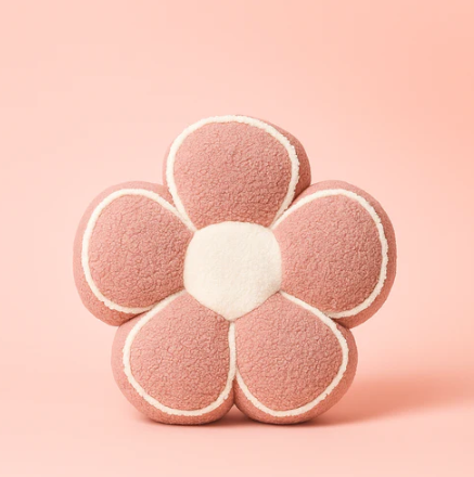 Soft Flower Pillow Pink