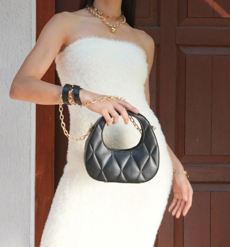 Crisscross Classic Faux Leather Sling Bag