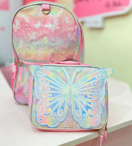 Butterfly Backpack With Lunch Bag