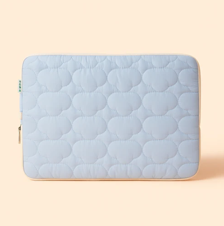 Blue Puffed Cloud Laptop Sleeve