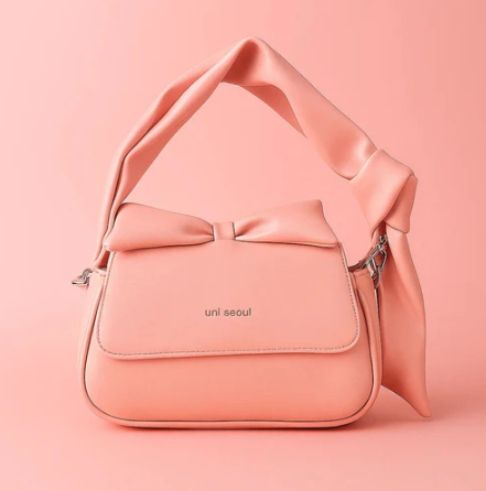 Puffed Bow Top Sling Bag