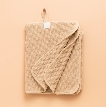 Block Pattern Microfibre Towel - Pink (S)