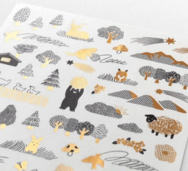 Yuru Log Sticker Mistake Camouflage Series / MIDORI