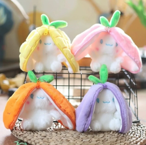 Fruit Bunny Plush Keychain
