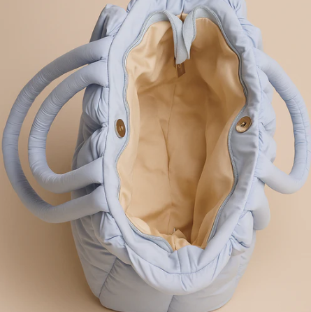 Puffed Tote bag Blue